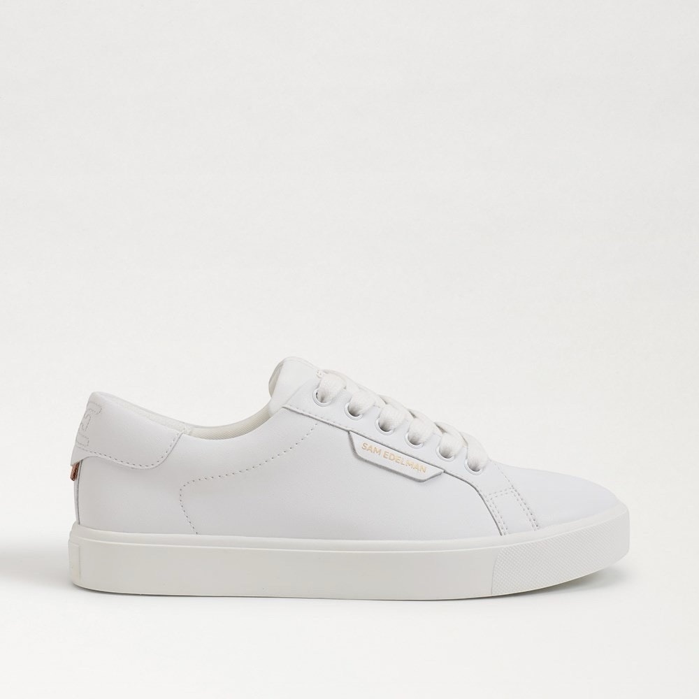 Sam Edelman Women's White “Eythl” Lace up Sneakers - Like New - Size 9